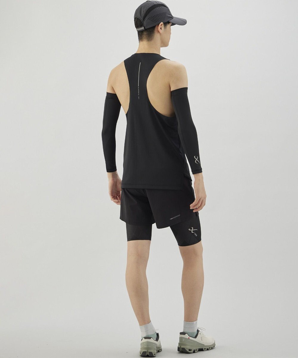 CW-X 【MEN】 CW-X スポーツタイツ ハーフ ひざ上丈 下半身サポート(股関節・腰・おしり・ふともも) 全面メッシュ素材 マラソン・球技 メンズ HZO775 /ワコール 