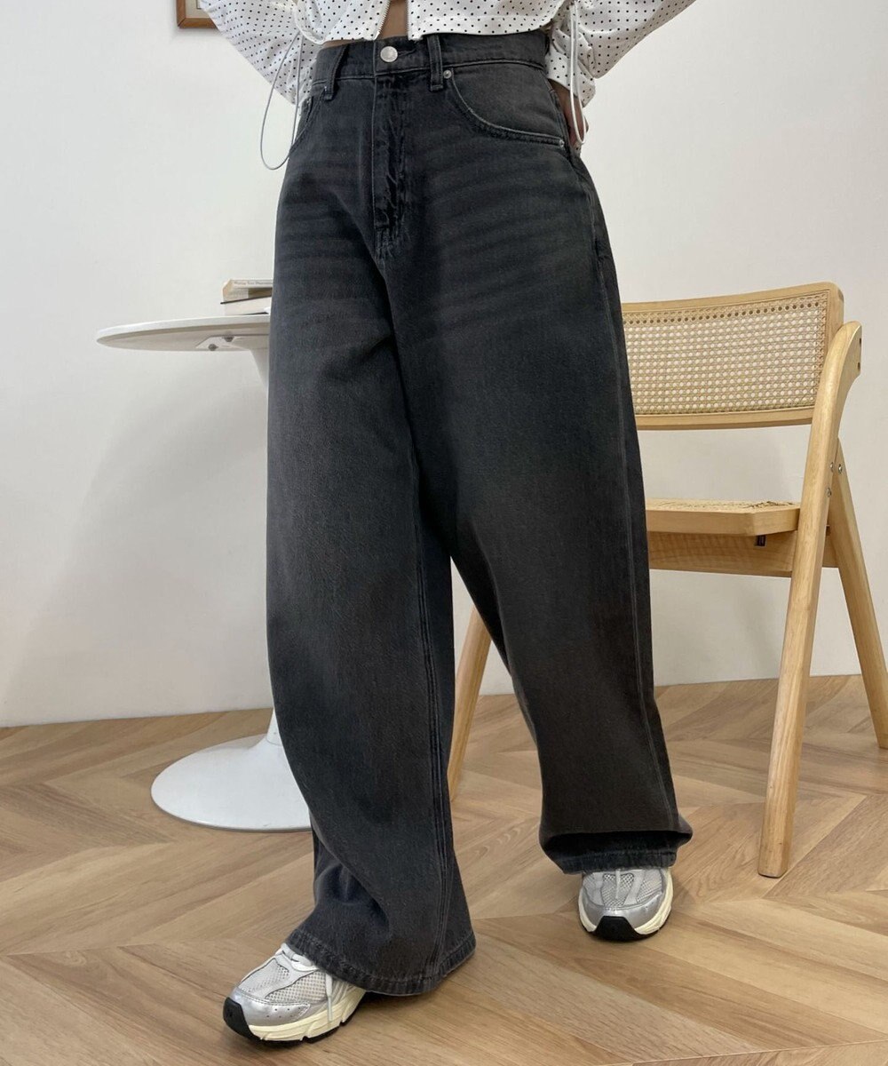 WEGO サマーデニムルーズワイドパンツ 