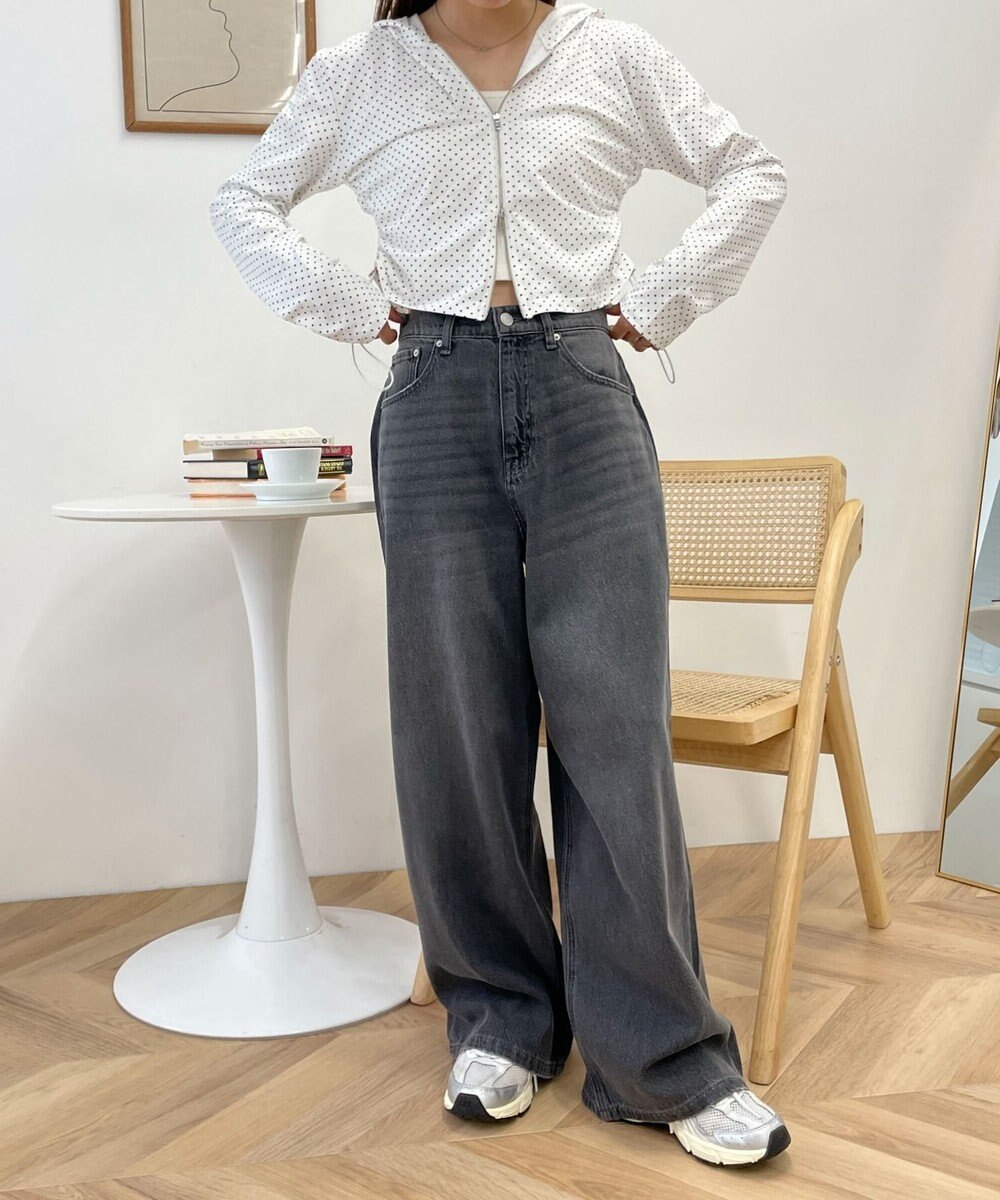 WEGO サマーデニムルーズワイドパンツ 