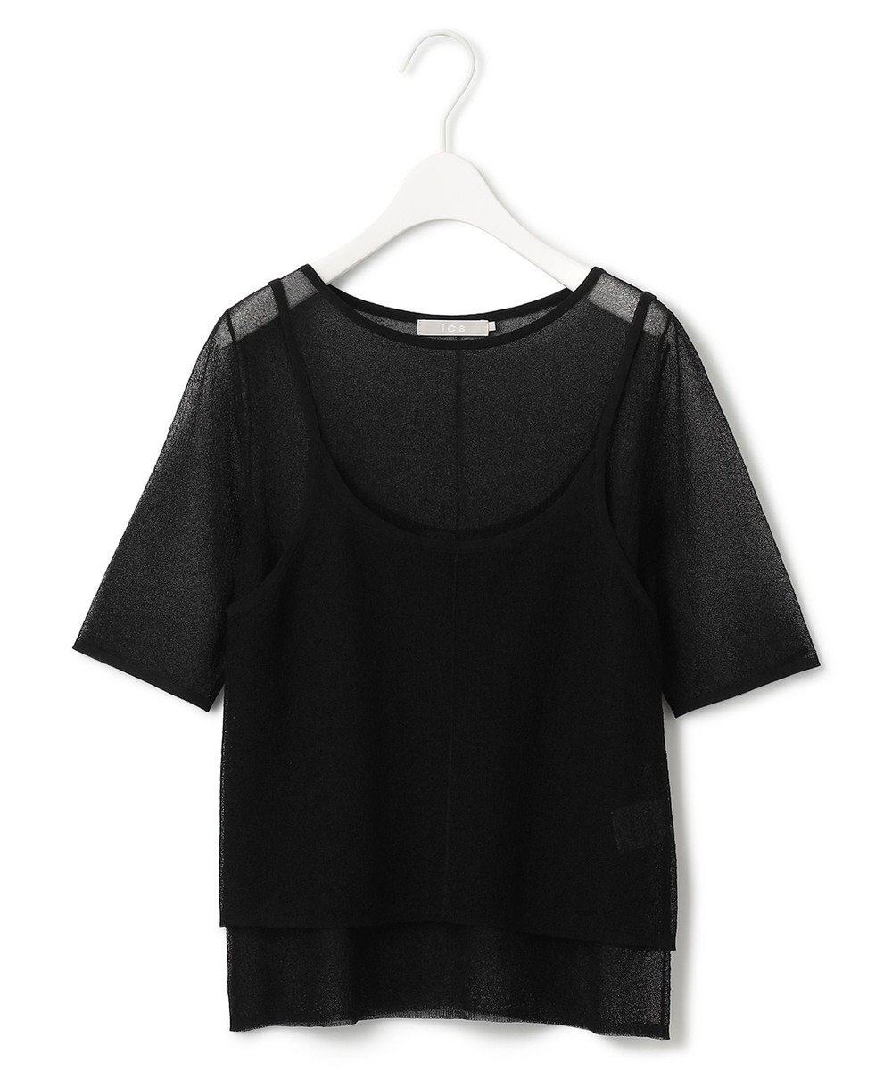 ICB 【洗える】マルチレイヤードハイゲージ ニットプルオーバー 