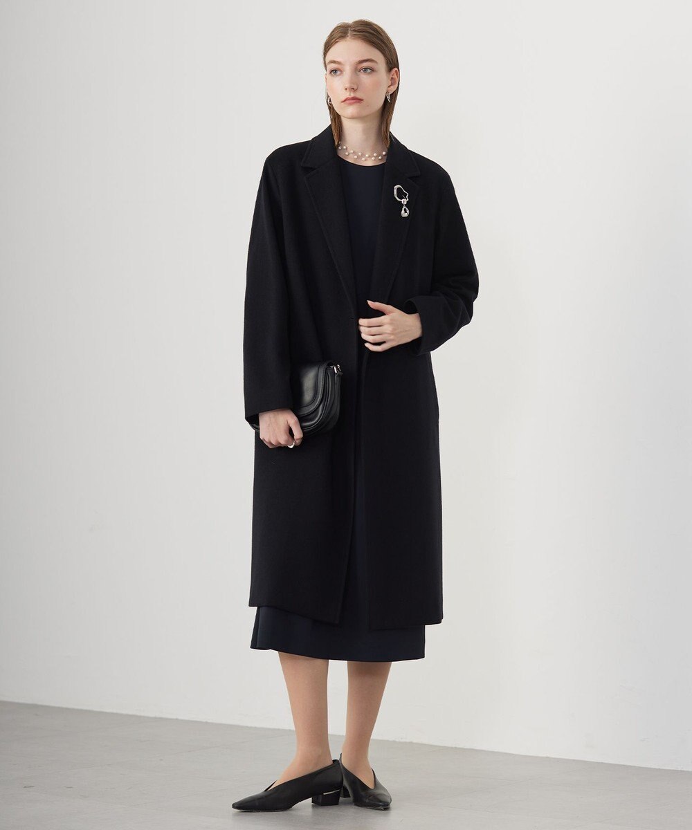 ICB ウールカシミヤメルトン チェスターコート 