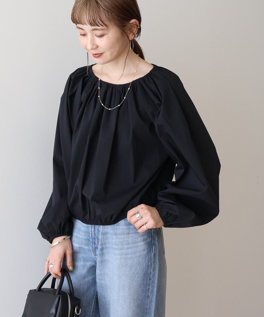AMERICAN HOLIC イージーケアオフショルダーギャザーブラウス 