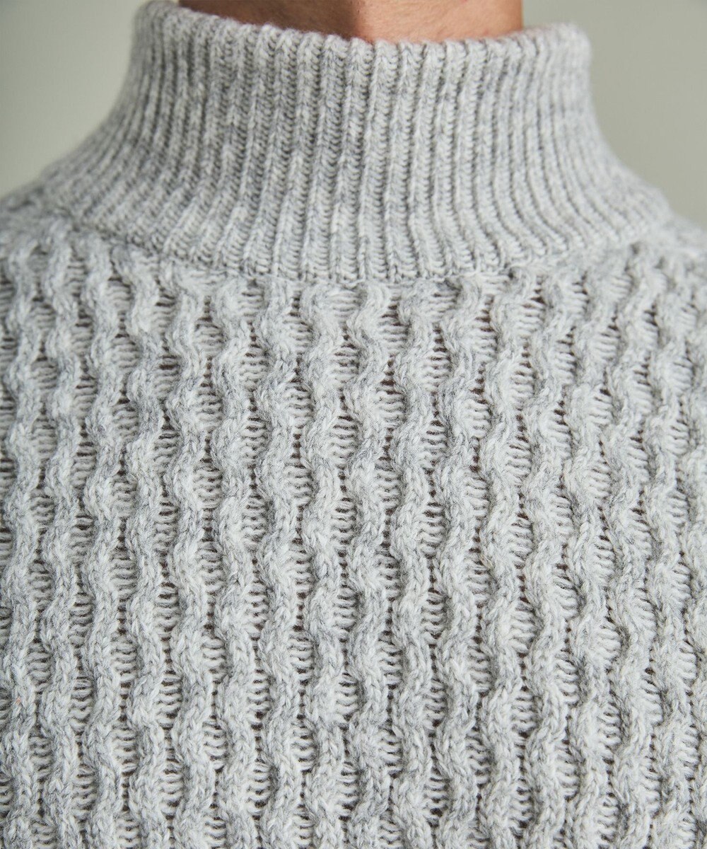 GOTAIRIKU 【LANEROSS】ミドルゲージモックネック ニット 