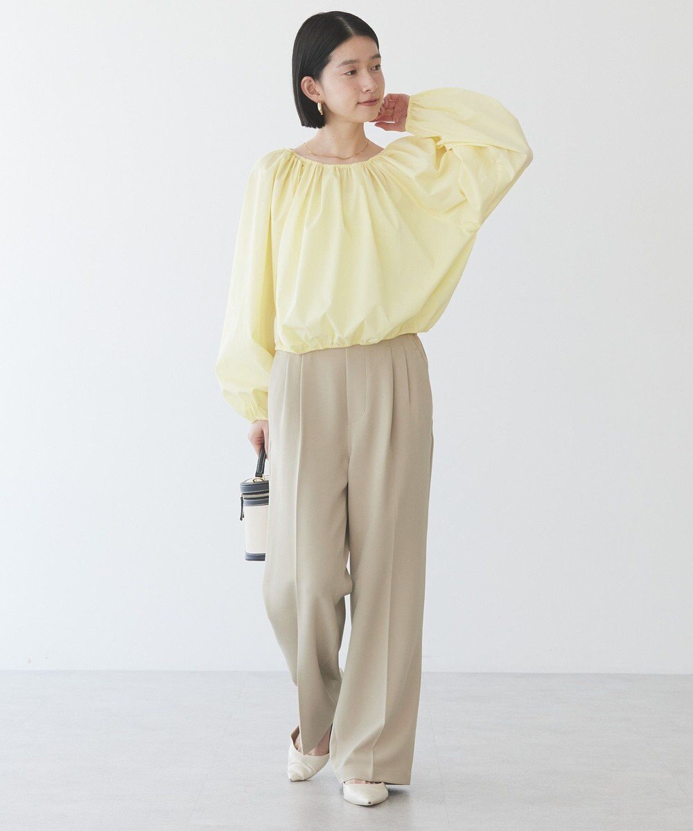 AMERICAN HOLIC イージーケアオフショルダーギャザーブラウス 