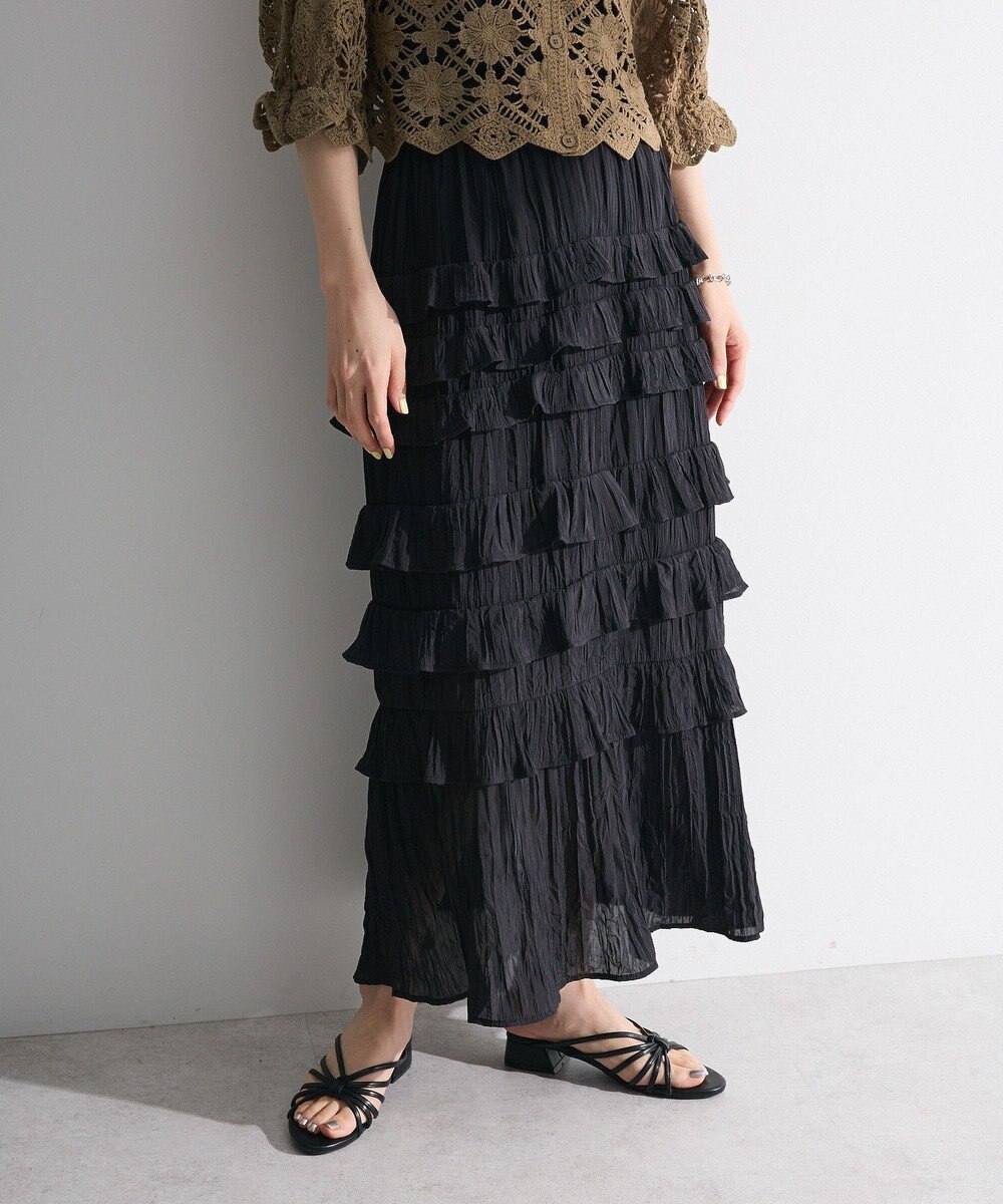 Green Parks ・ＳＵＧＡＲ　ＳＰＯＯＮ　メニーフリルスカート 