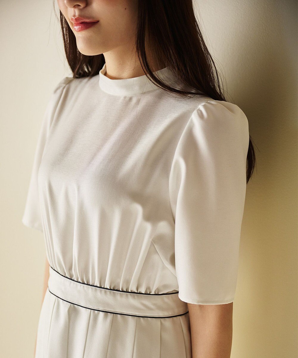 #Newans 〈花乃まりあさんコラボ〉ワイドプリーツワンピース 