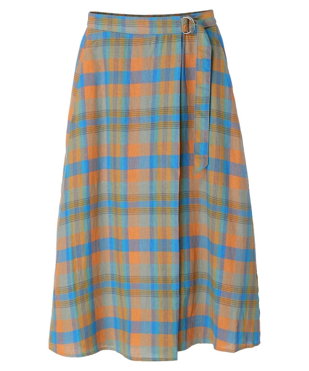 AMERICAN HOLIC ラップ風チェックスカート 