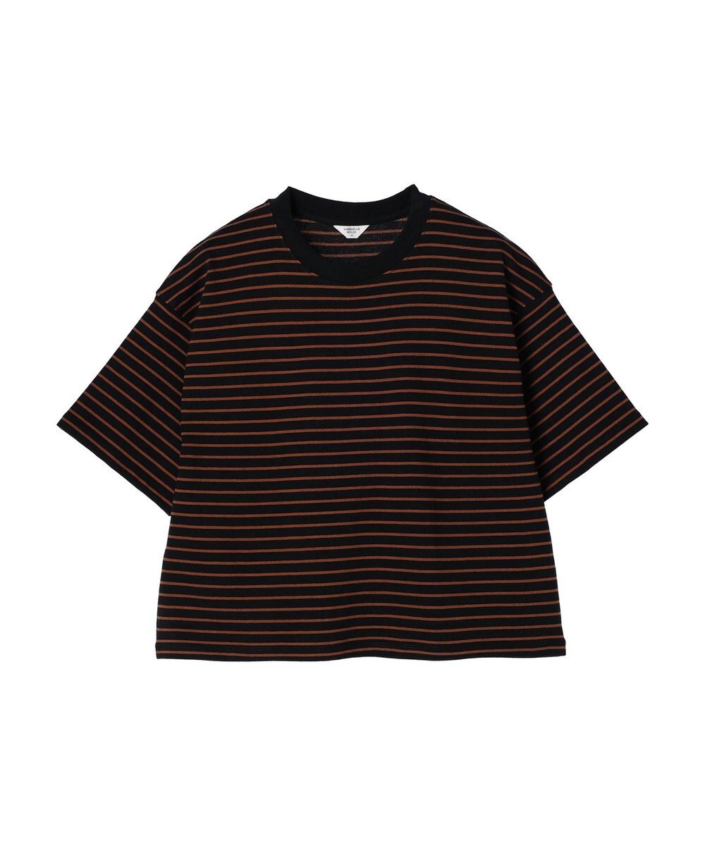 AMERICAN HOLIC ボーダーショートカットプルオーバー 