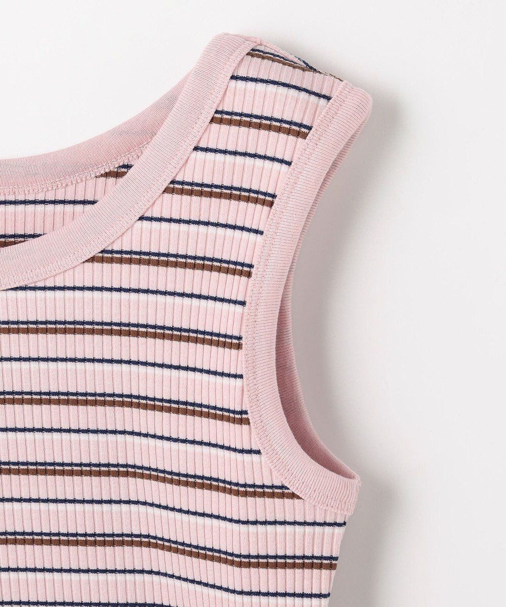 ANY テレコラウンドヘムタンクトップ 