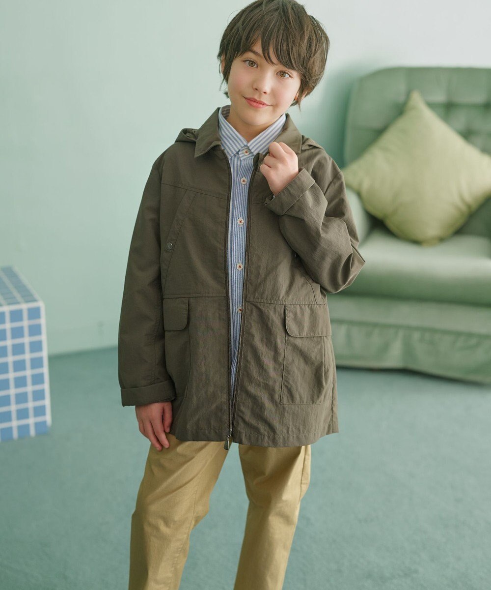 J.PRESS KIDS 【140-170cm】オックスフォード ストライプコンビシャツ 