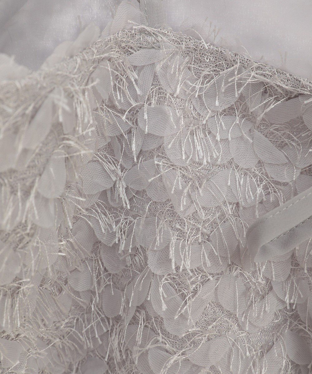 earth music&ecology フリンジミックスチュールビスチェ 