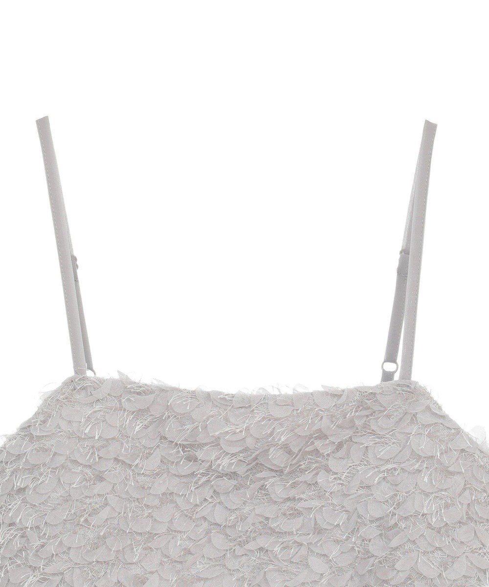 earth music&ecology フリンジミックスチュールビスチェ 