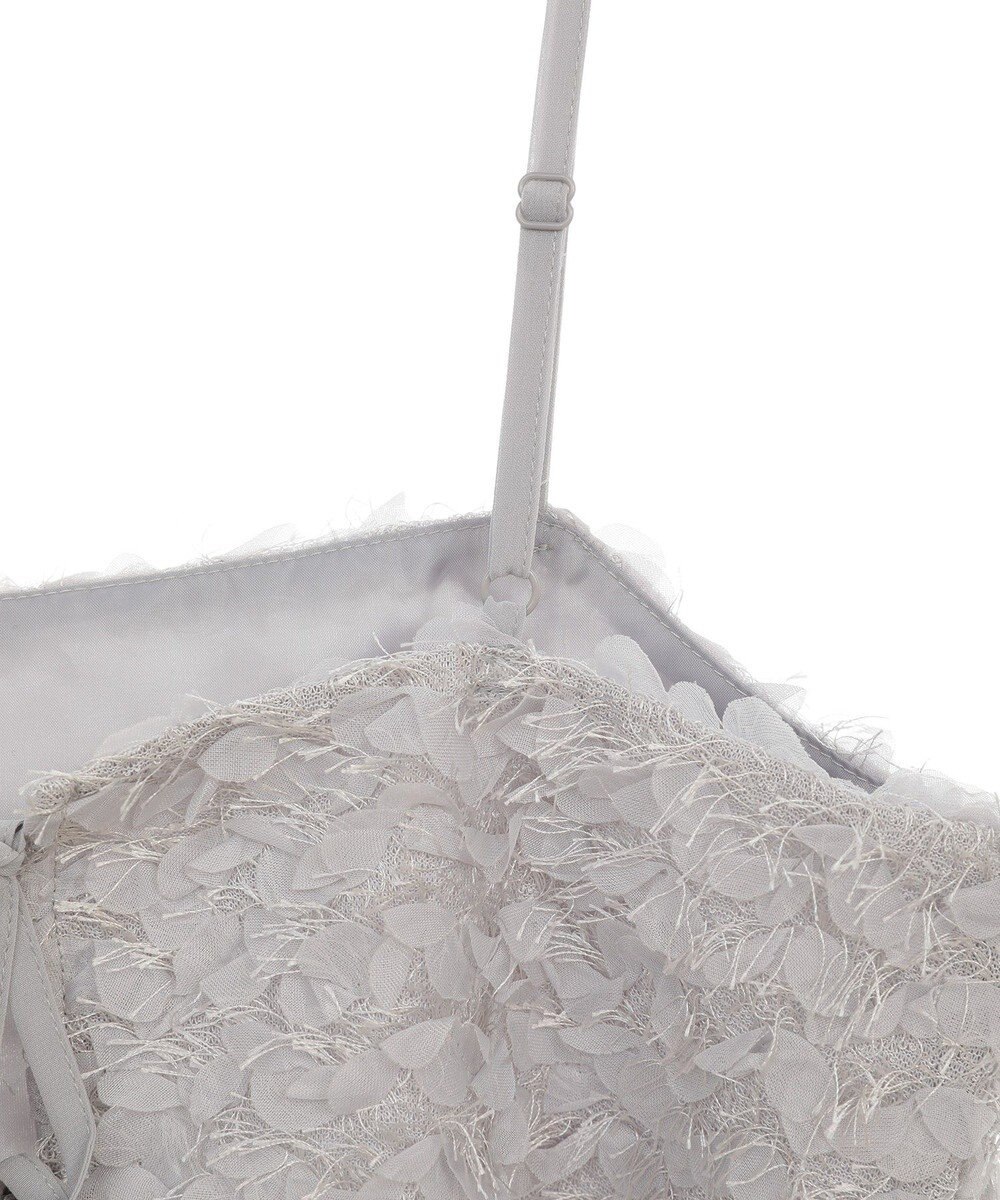 earth music&ecology フリンジミックスチュールビスチェ 