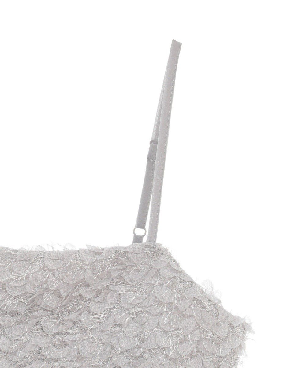 earth music&ecology フリンジミックスチュールビスチェ 