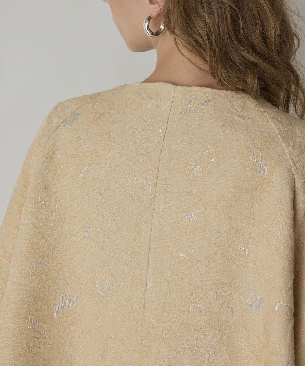 GRACE CONTINENTAL サラサジャガードケープジャケット 