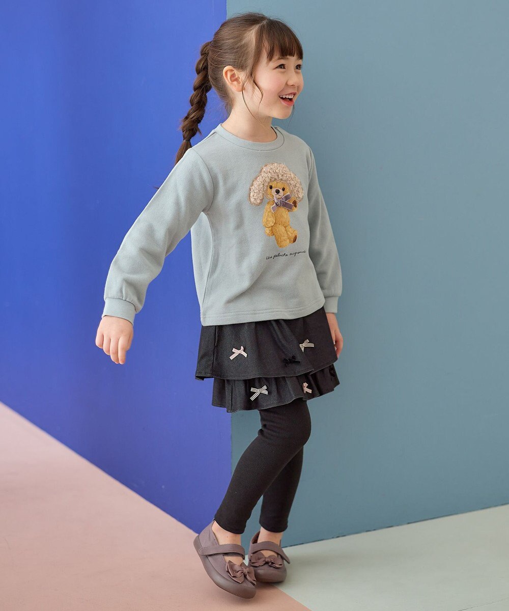 ANY KIDS デニム ニット スカッツ 