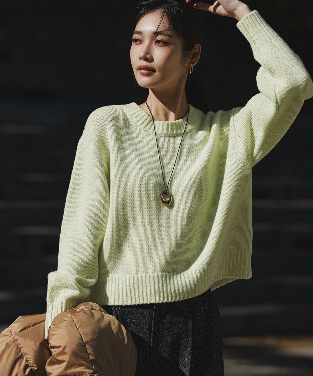 23区 L 【GISELe掲載】ウールカシミヤ パフスリーブ ニット 