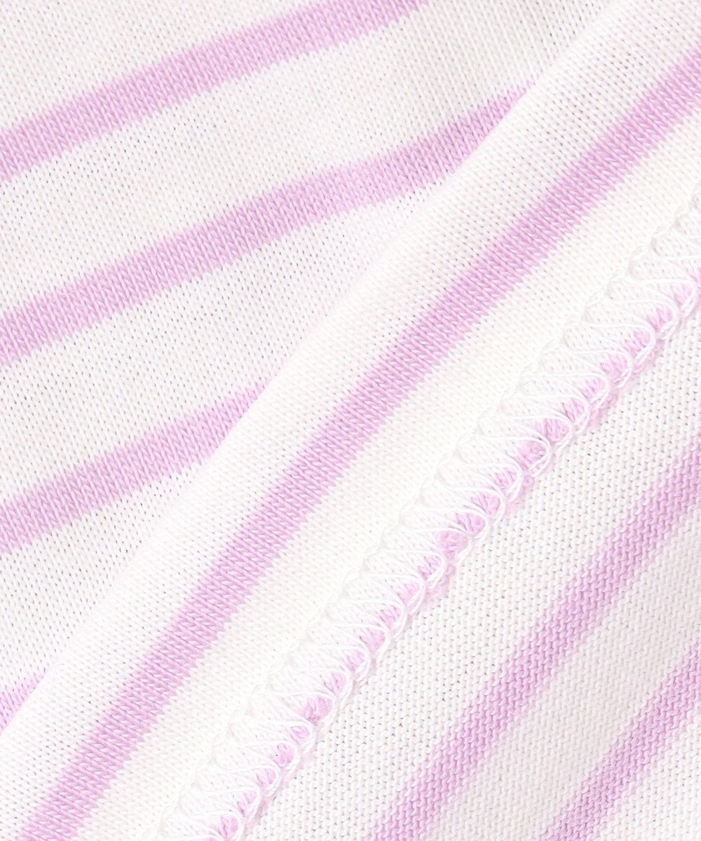 ANY KIDS 袖スカラップ ボーダーTシャツ 