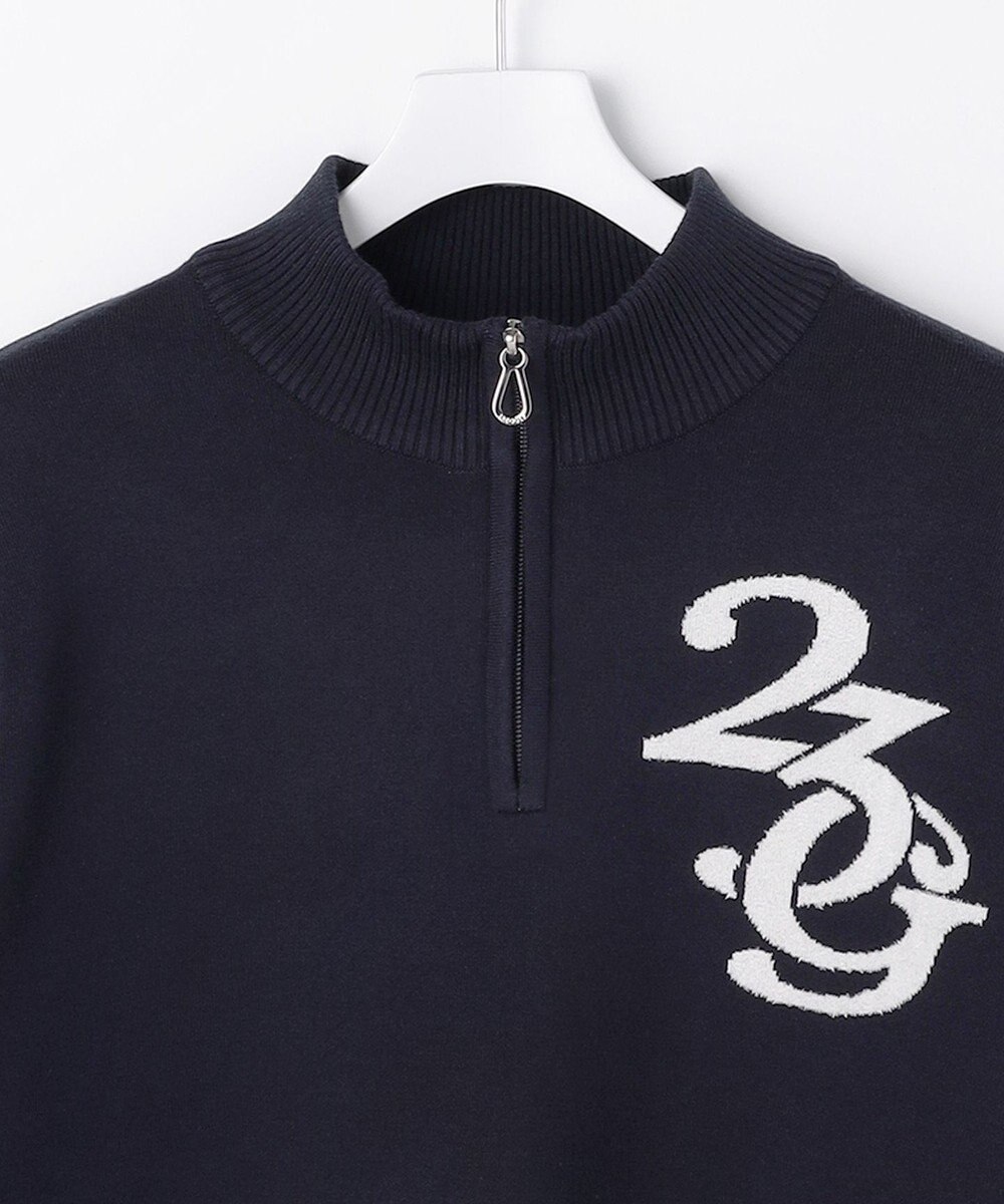 23区GOLF 【MEN】ロゴグラフィックもちもちニット 