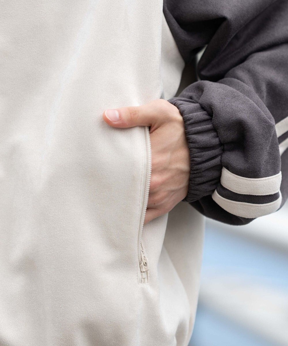 WEGO 【ユニセックス着用ITEM】フェイクスウェードトラックジャケット 