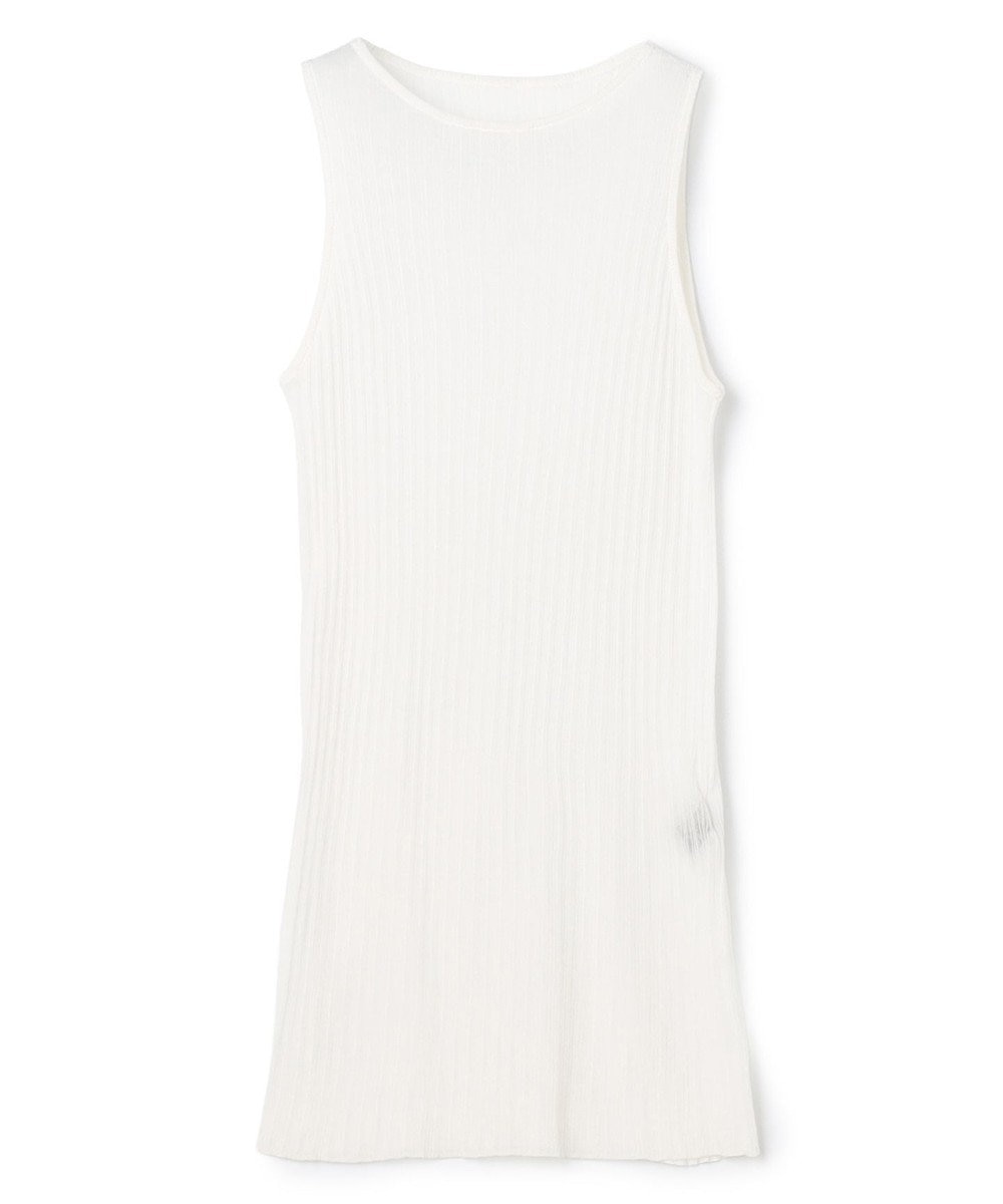 uncrave ランダムリブシアーニット タンクトップ 