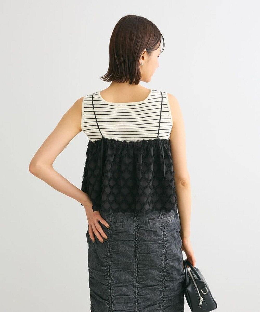 Green Parks ・ＥＬＥＮＣＡＲＥ　ＤＵＥフリンジジャカードビスチェ 