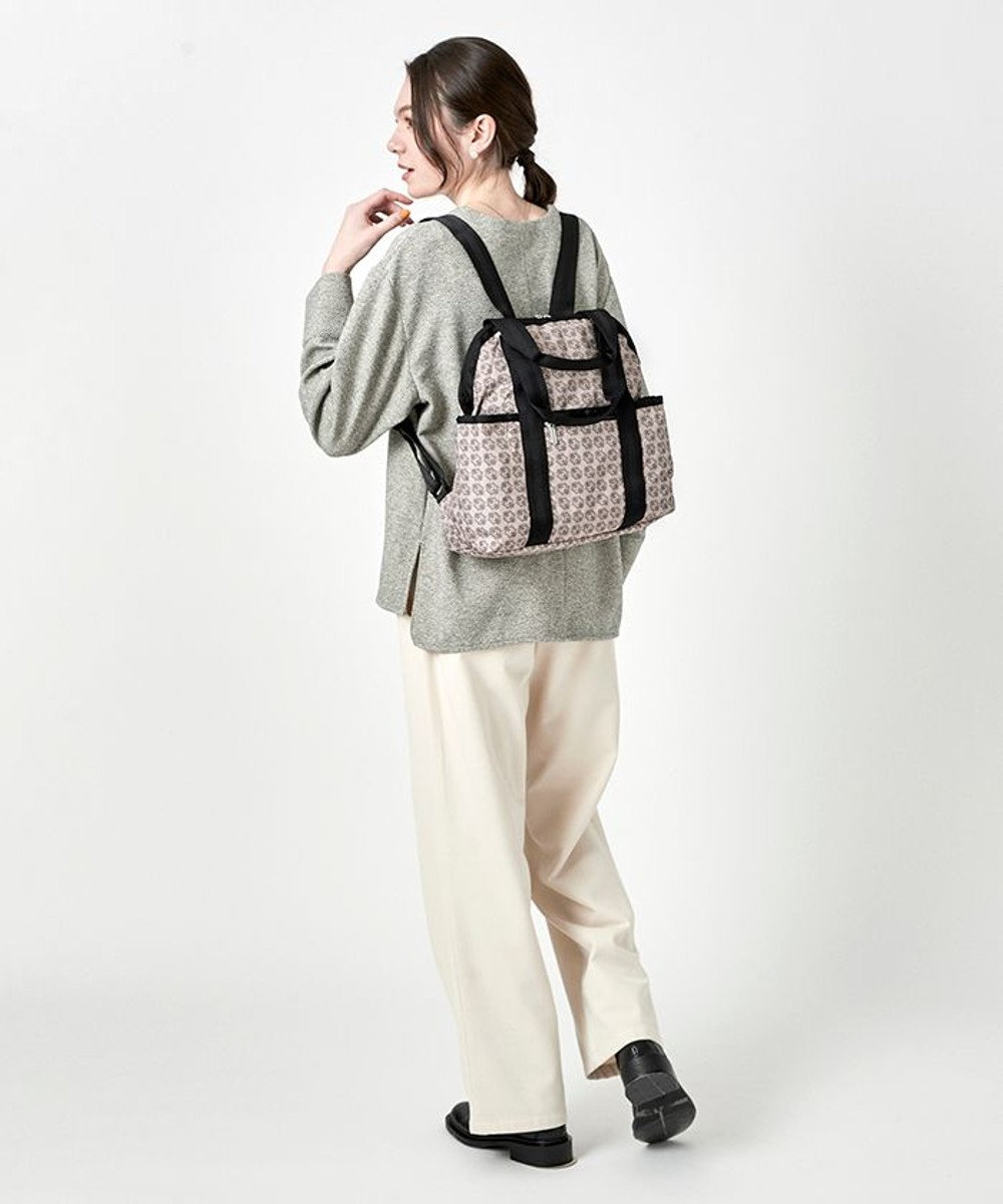 DOUBLE TROUBLE BACKPACK/トープモノグラム / LeSportsac