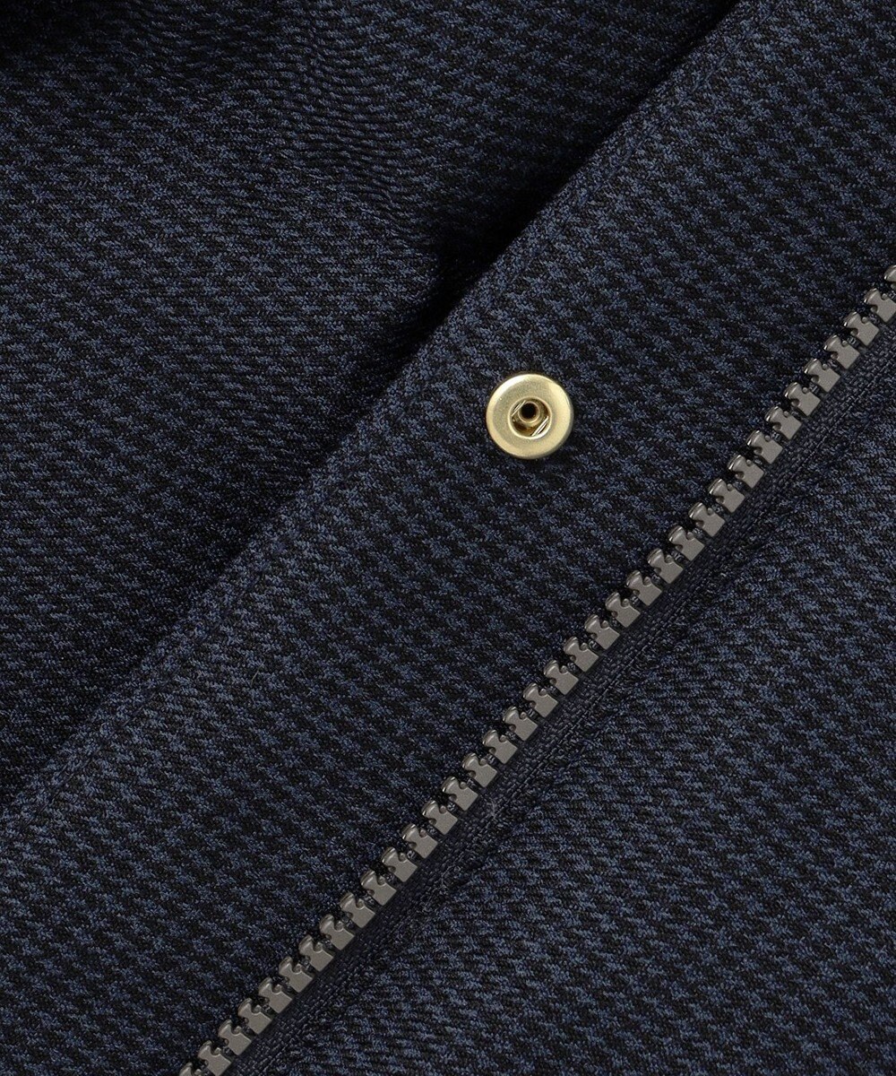 J.PRESS LADIES 【洗える】ポリエステルハウンドトゥース ロング ダウンコート 