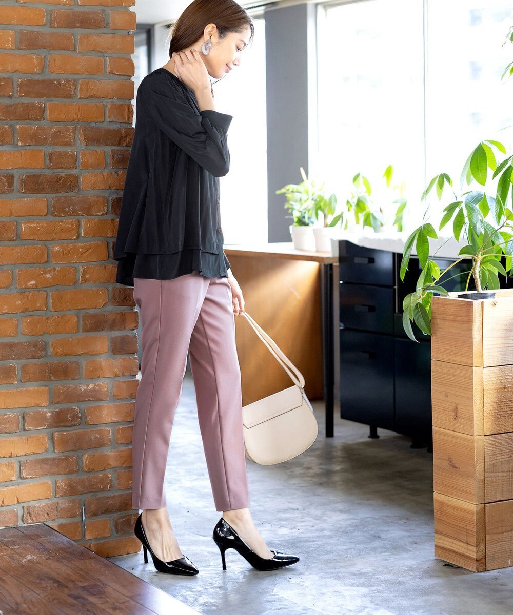 Tiaclasse 【洗える】テーパードパンツ 