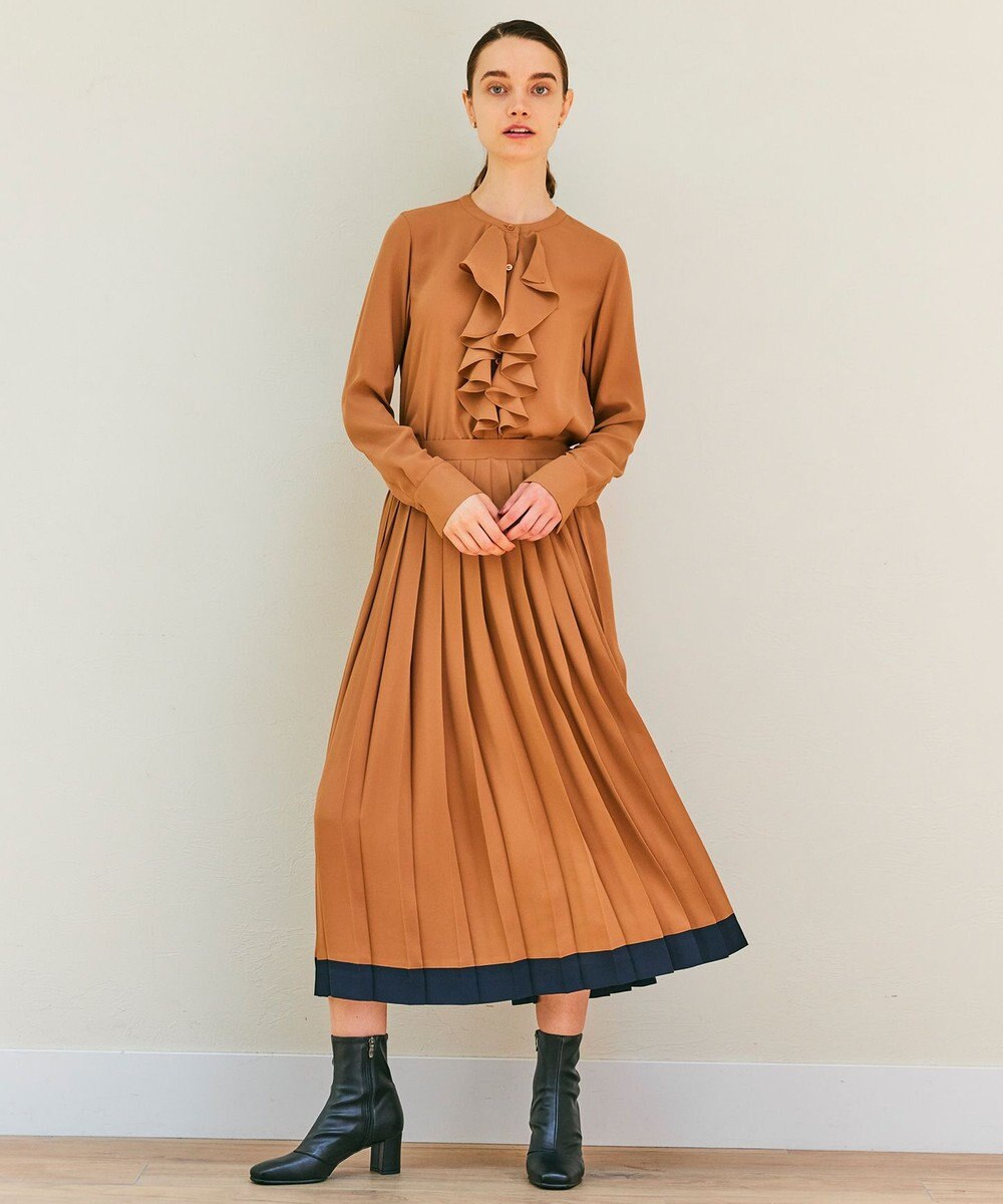 BEIGE， 【WEB限定】MAKALU / フリルブラウス 