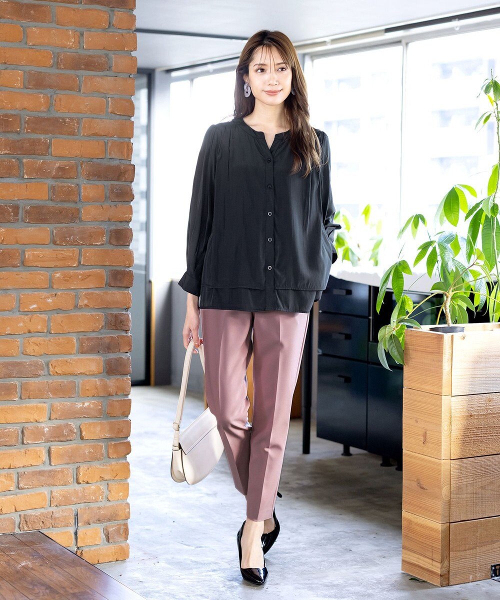 Tiaclasse 【洗える】テーパードパンツ 