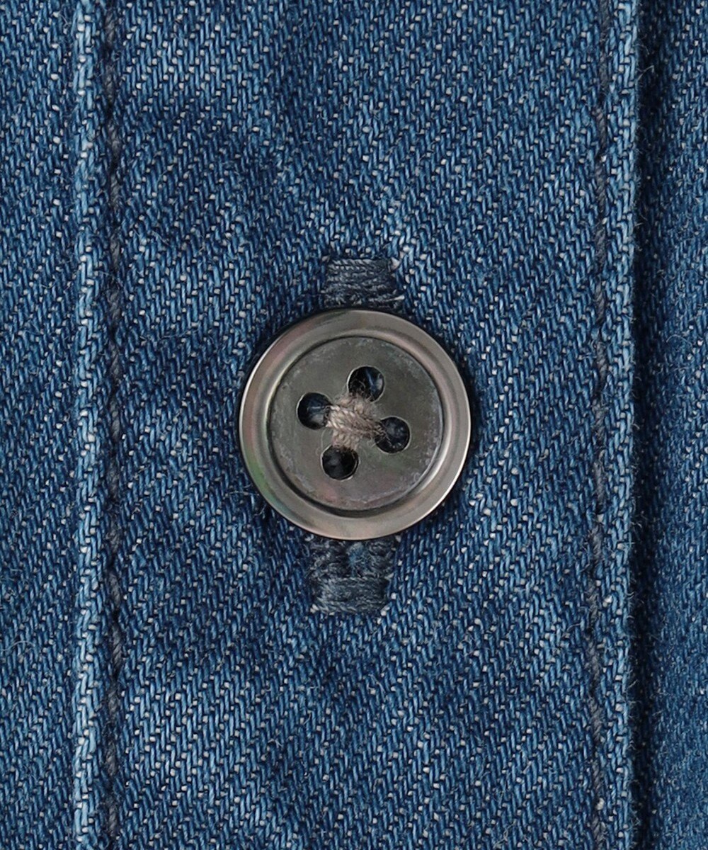 23区 S 【Oggi3月号掲載/洗える】ライトダンガリー クロップド ボリュームスリーブ シャツ 