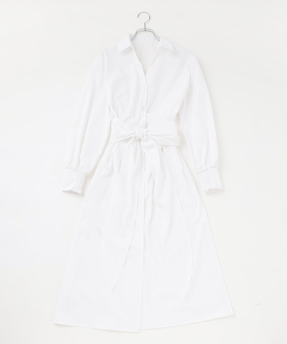 #Newans 【ANSWER for 産前産後ママ】リボン取り外し可能！シャツカラーワンピース 