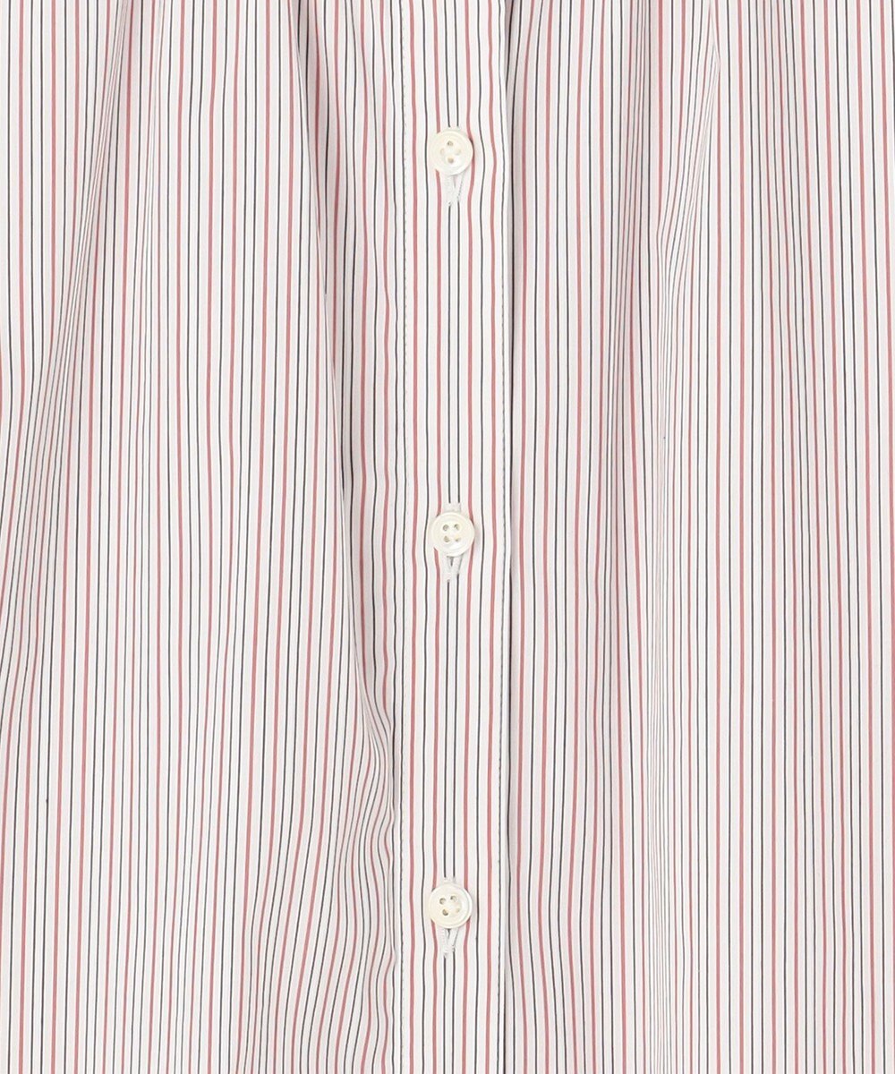 J.PRESS LADIES BEZ ドビーストライプ バンドカラー ブラウス 