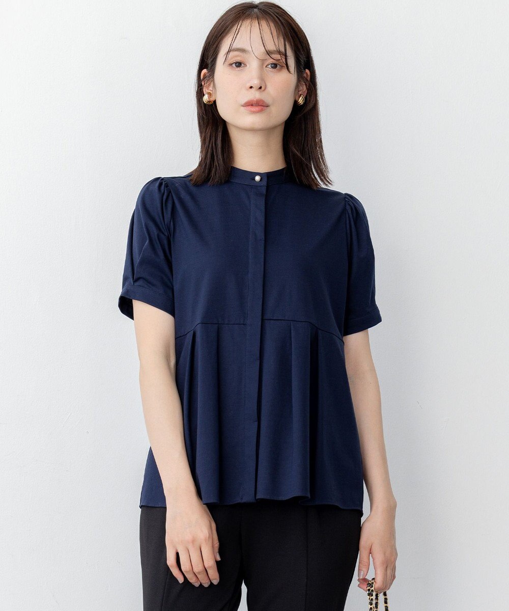 組曲 プレーティング天竺5分袖 カットソー 