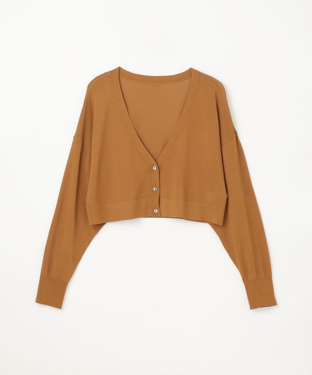 GRACE CONTINENTAL ショートドルマンニットカーディガン 