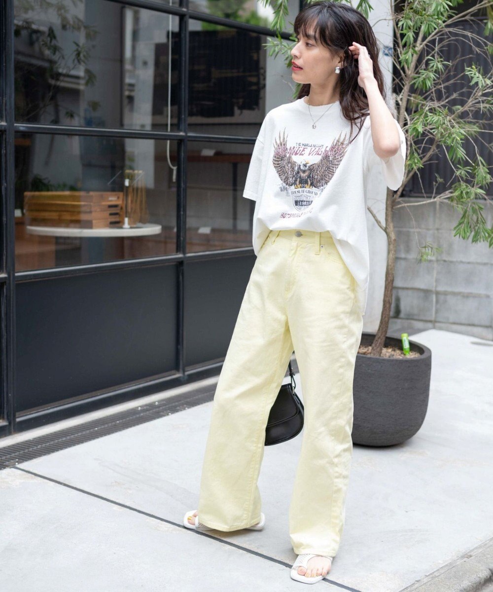 WEGO ピグメントBIGTシャツ 