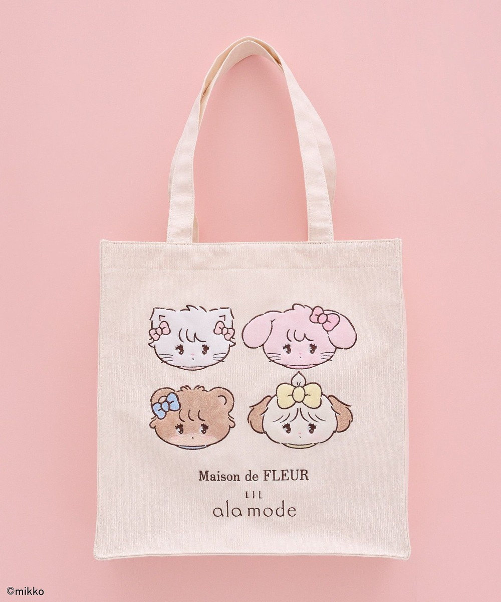 Maison de FLEUR Lil ala mode スクエアトートバッグ 