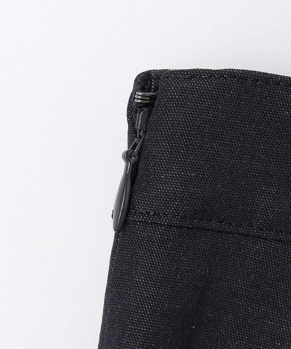 J.PRESS LADIES 【洗える・接触冷感・UVケア・吸水速乾・防透け】麻シェルドライ ワイドストレート マリン パンツ 