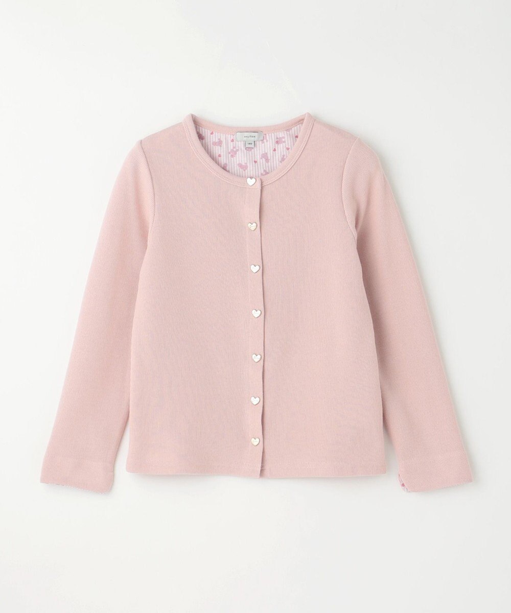 ANY KIDS スナップボタン フレンチ カーディガン 