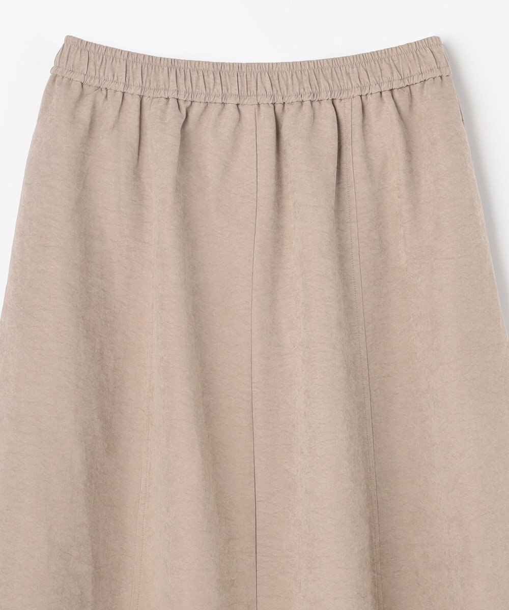 ANY 【ウエストゴム】スエードフレアスカート 