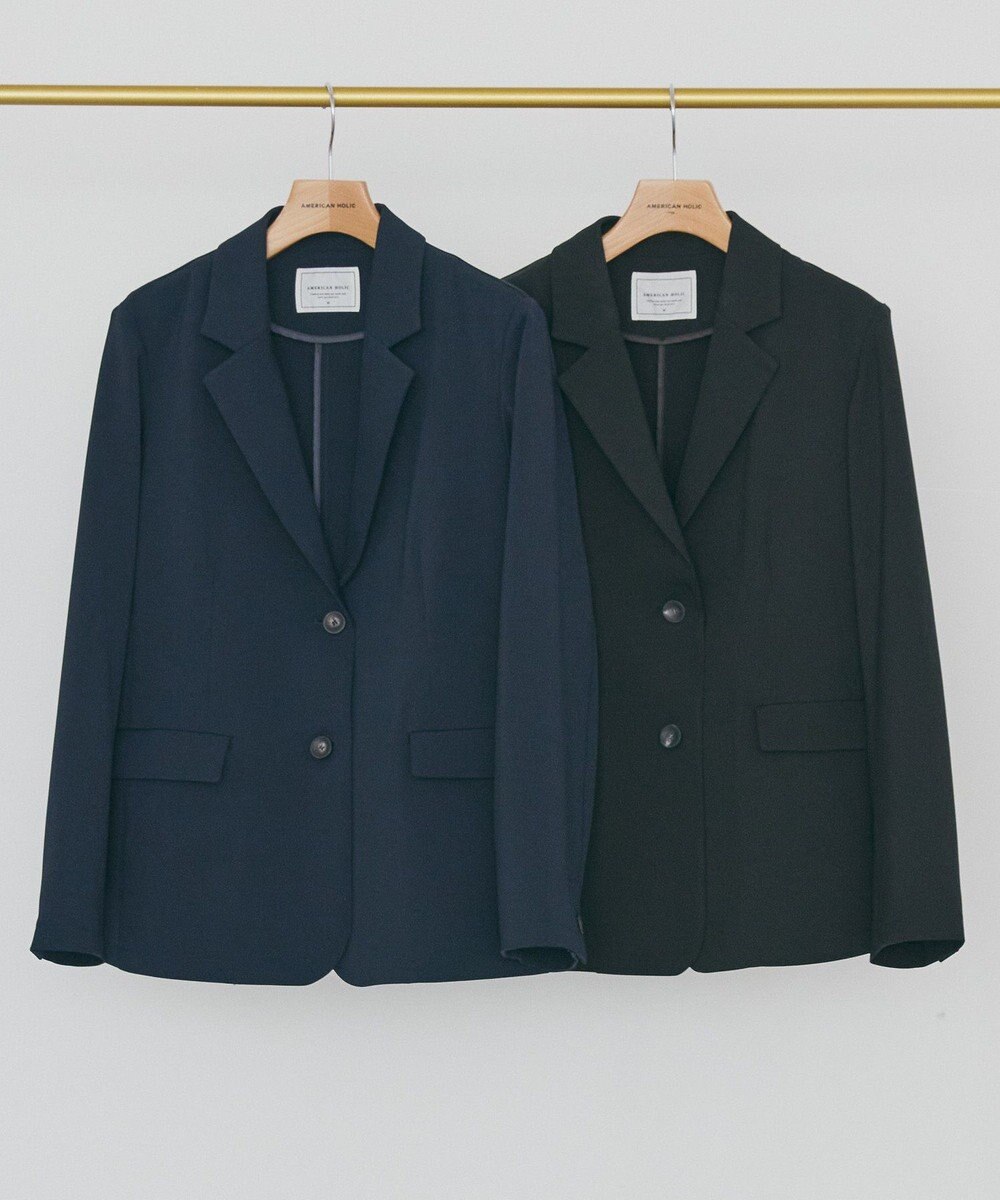 AMERICAN HOLIC 【イージーケア】テーラードジャケット 