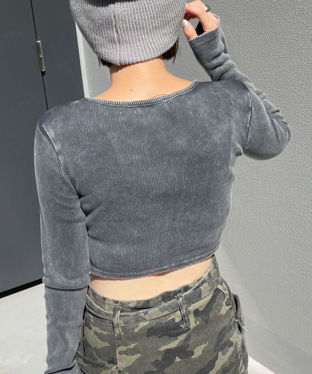 WEGO ヴィンテージウォッシュコルセットデザイントップス 