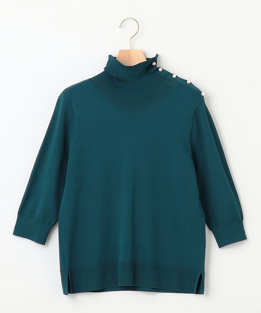 組曲 MINA六分袖タートルネック ニット 