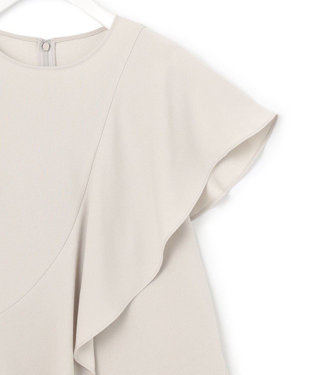 ICB 【WEB限定・洗える】BackSatinGeorgette ラッフルブラウス 