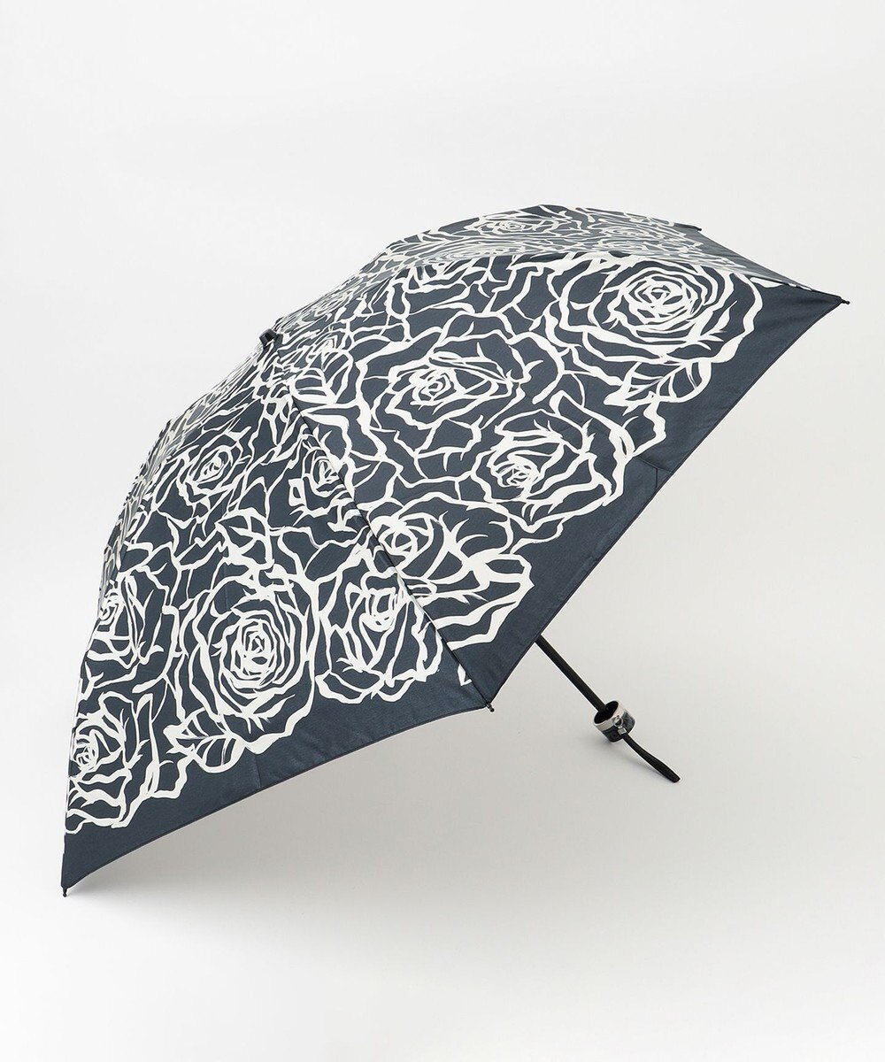 MOONBAT 【雨傘】ミラ・ショーン (mila schon) 薔薇 ナイロンサテン 折りたたみ傘 