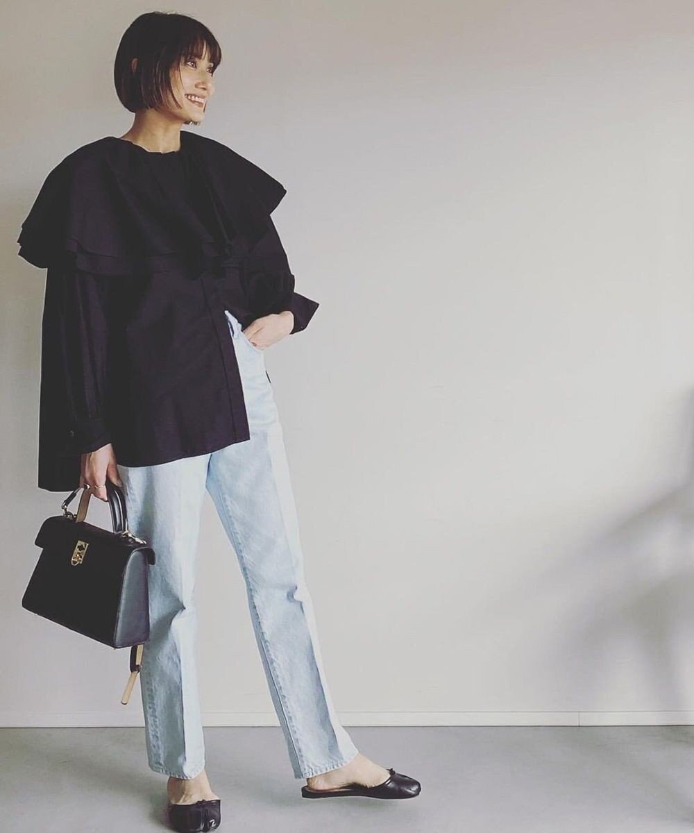 woadblue ハイライズデニムパンツ アイスブルー 