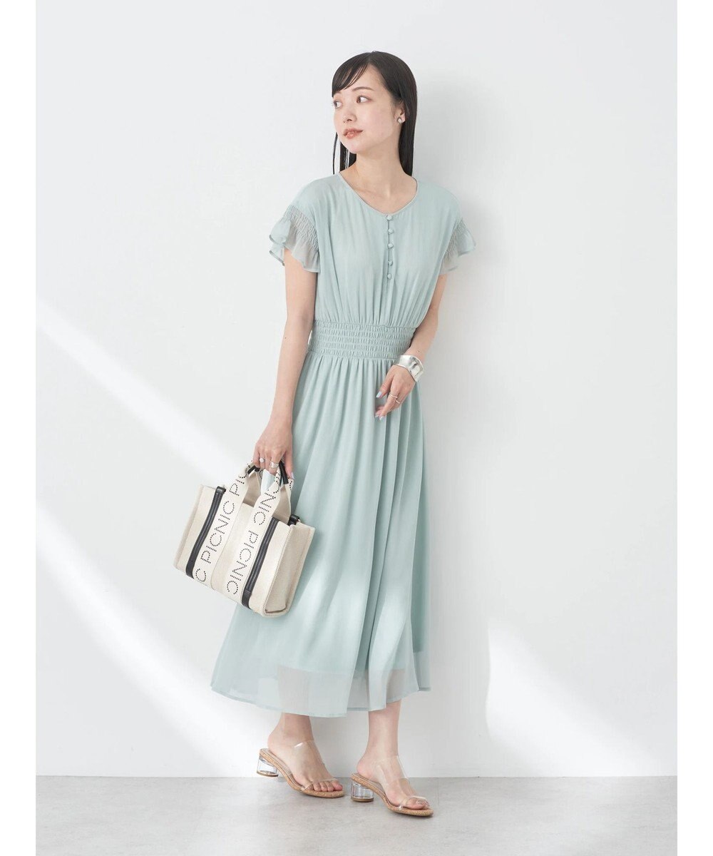 earth music&ecology シャーリングワンピース 