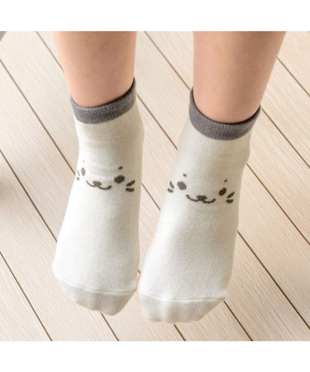 Mother garden しろたん スニーカー丈ソックス 2足セット 《顔ぼん・いっぱいいるよ》 13～16cm/17～20cm 