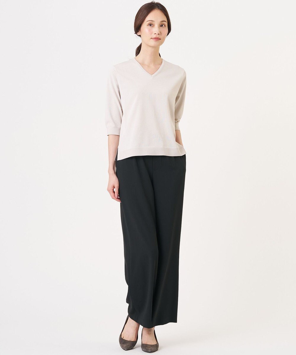 J.PRESS LADIES L 【2WAY・シーンレスに活躍】SCARF KNIT Vネック ニット 